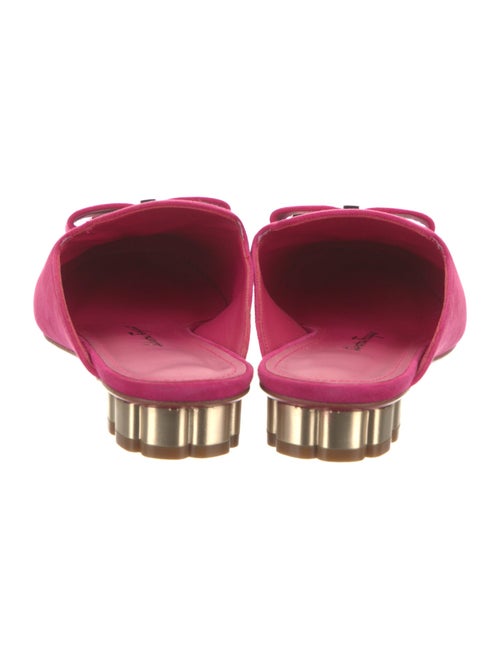 Salvatore Ferragamo Gancini Logo Suede Slides