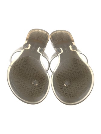 Salvatore Ferragamo Vara Bow Accent Rubber Slides