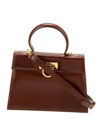 Salvatore Ferragamo Leather Top Handle Bag