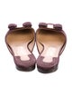 Salvatore Ferragamo Vara Bow Accent Suede Mules