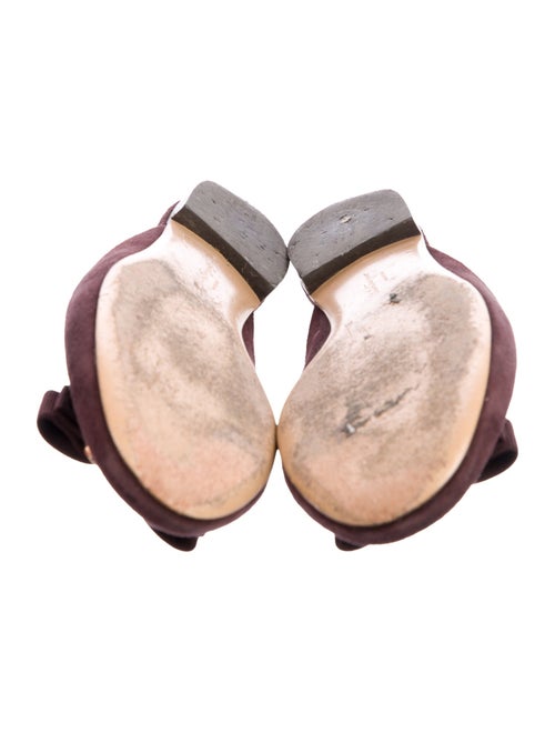 Salvatore Ferragamo Vara Bow Accent Suede Mules