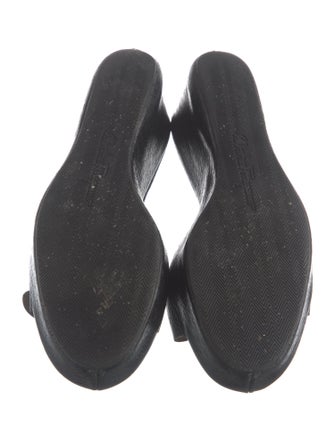 Salvatore Ferragamo Leather Slides