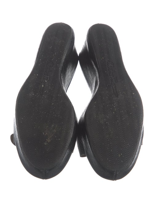 Salvatore Ferragamo Leather Slides