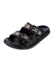 Salvatore Ferragamo Leather Printed Slides