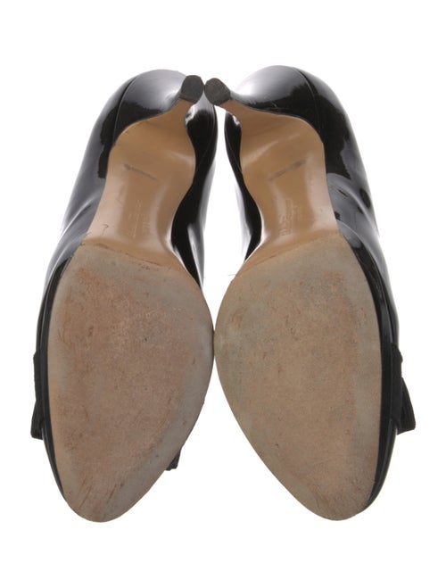 Salvatore Ferragamo Vara Bow Accent Patent Leather Pumps