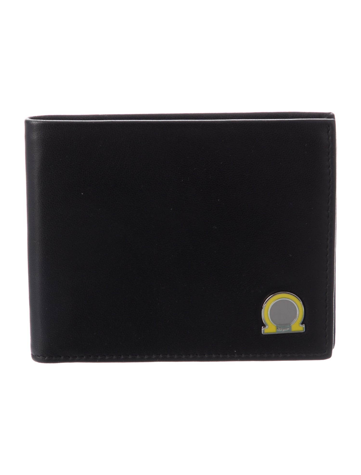 Salvatore Ferragamo Gancini Logo Leather Bifold Wallet