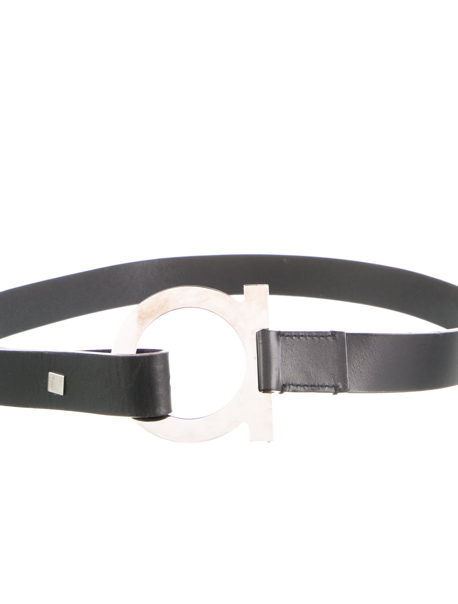 Salvatore Ferragamo Skinny Leather Belt
