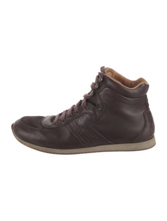 Salvatore Ferragamo Leather Lace-Up Boots