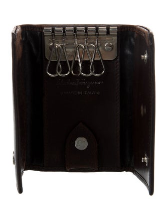 Salvatore Ferragamo Leather Wallet Keychain