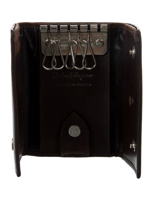 Salvatore Ferragamo Leather Wallet Keychain