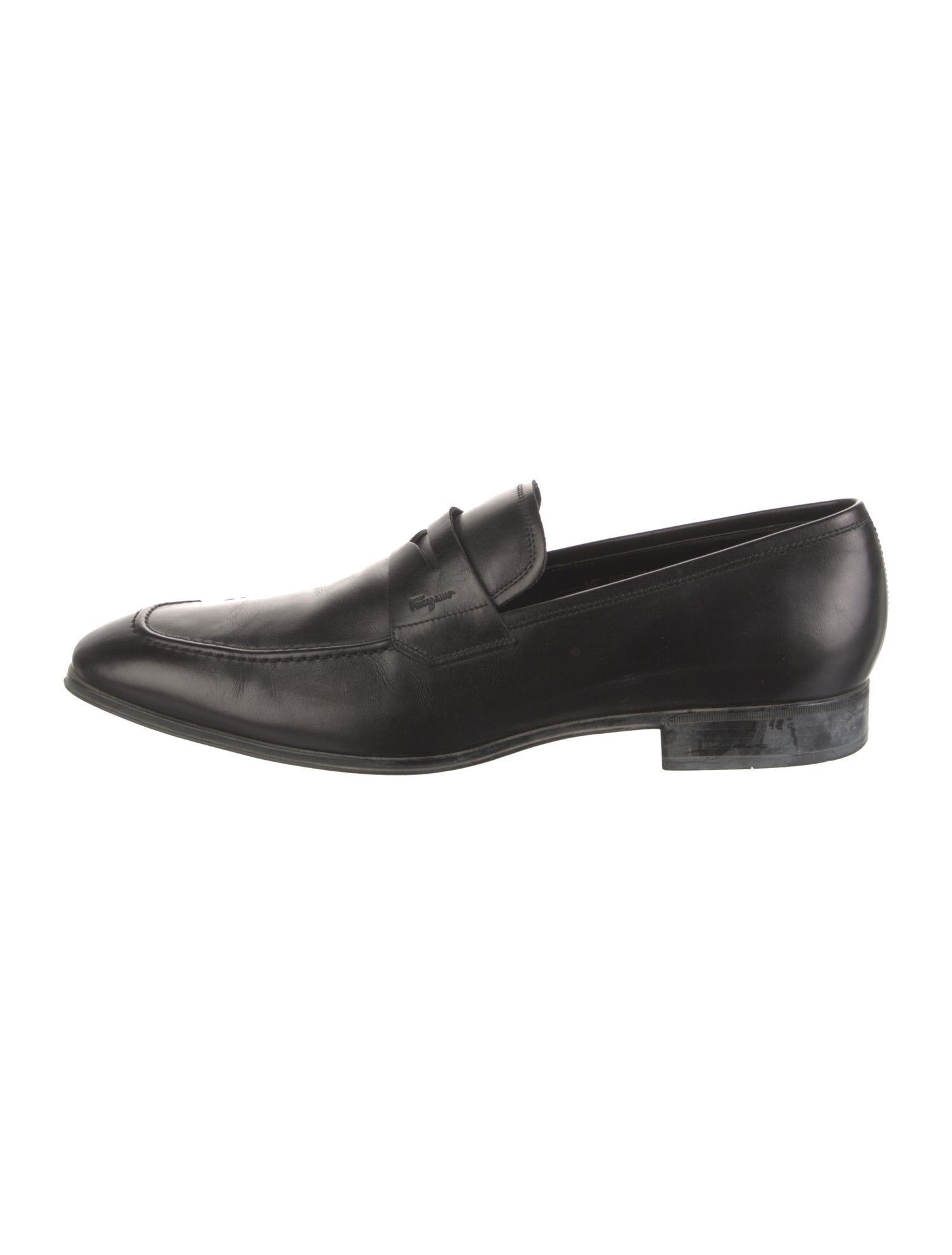 Salvatore Ferragamo Leather Oxfords - Black Oxfords, Shoes