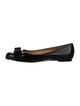 Salvatore Ferragamo Vara Bow Accent Patent Leather Ballet Flats