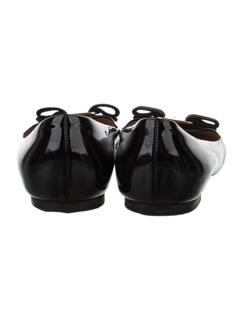 Salvatore Ferragamo Vara Bow Accent Patent Leather Ballet Flats