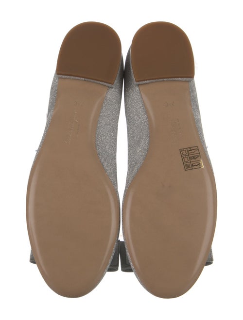 Salvatore Ferragamo Vara Bow Accent Glitter Flats