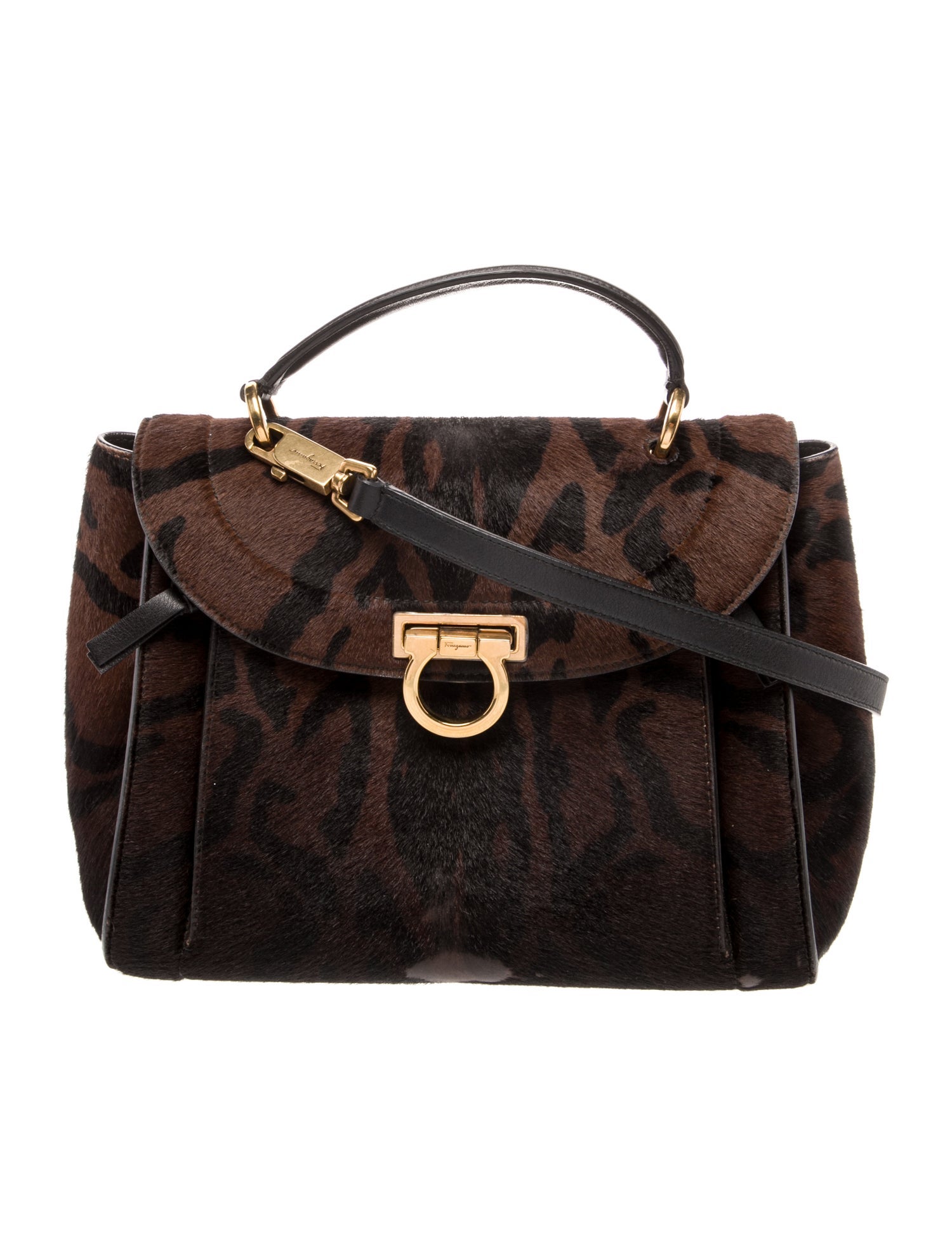 Salvatore Ferragamo Ponyhair Shoulder Bag