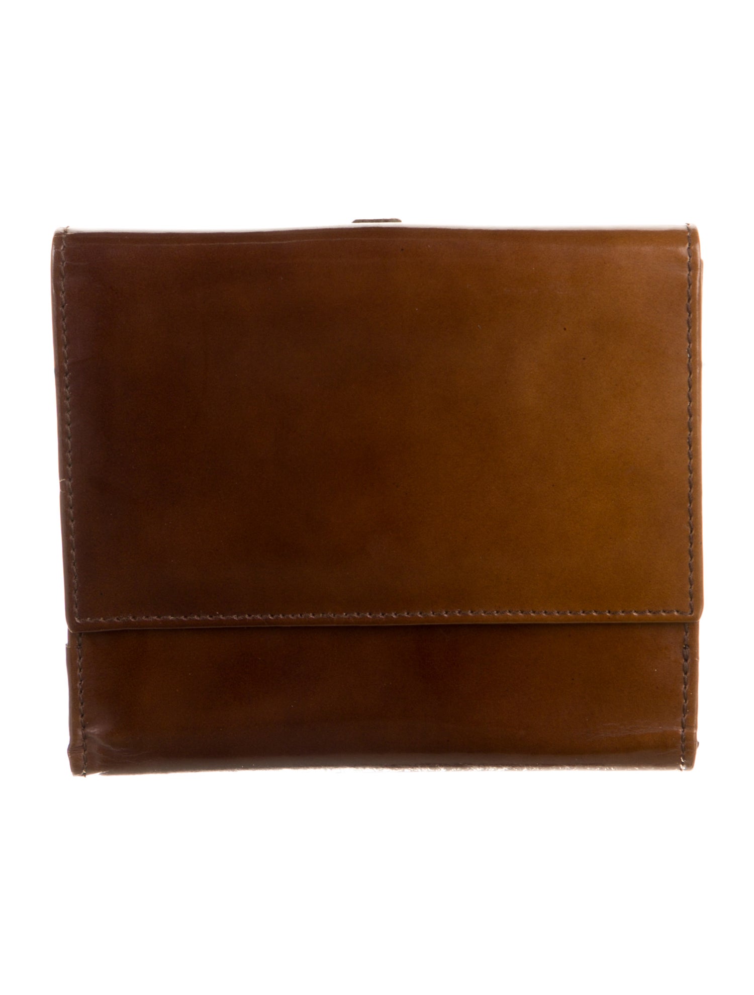 Salvatore Ferragamo Leather Printed Compact Wallet