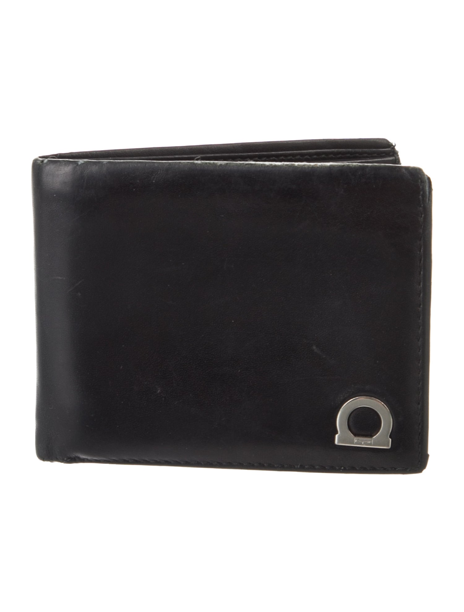 Salvatore Ferragamo Gancio Logo Leather Bifold Wallet