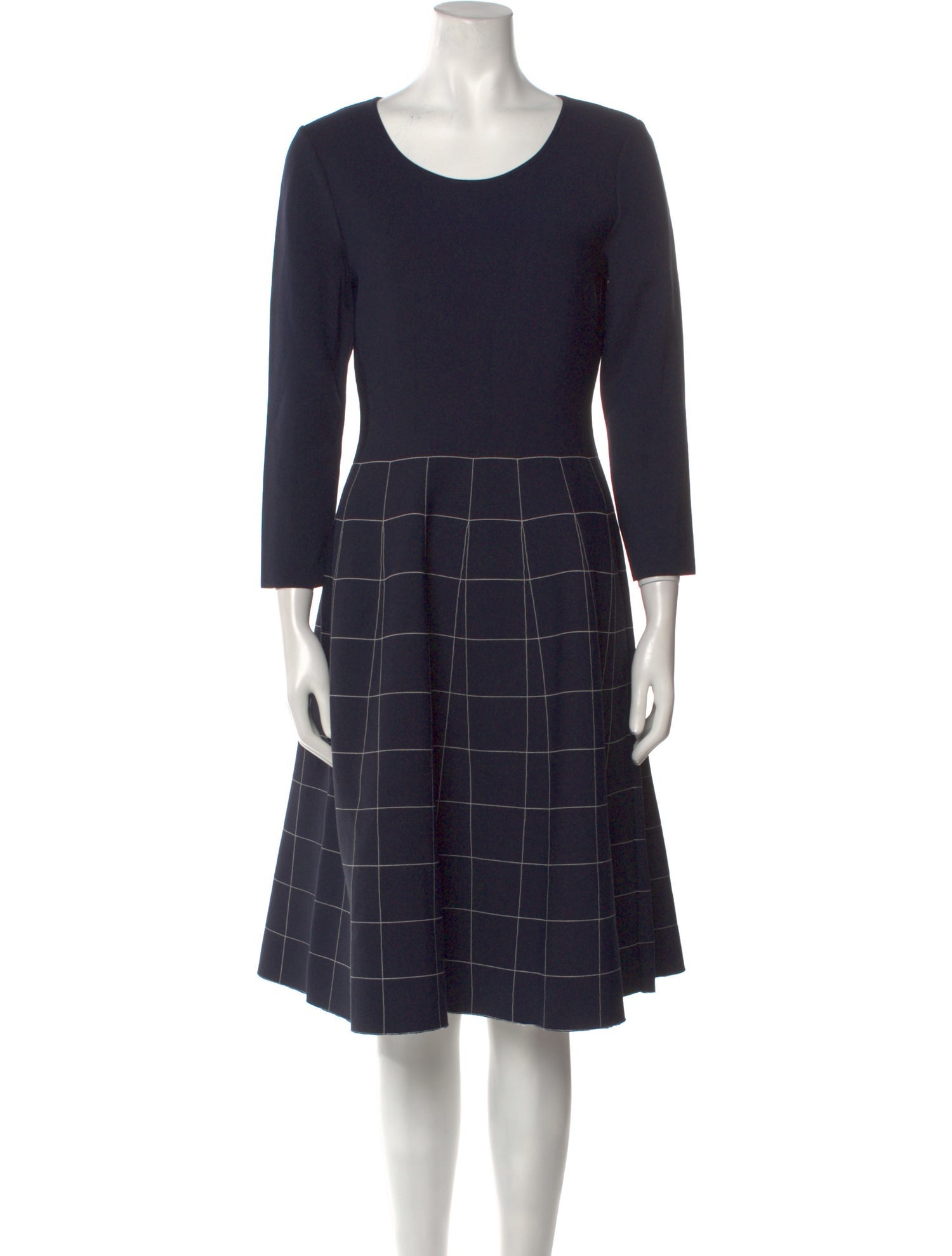 Salvatore Ferragamo Scoop Neck Knee-Length Dress