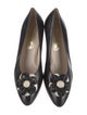 Salvatore Ferragamo Leather Sequin Embellishments Flats