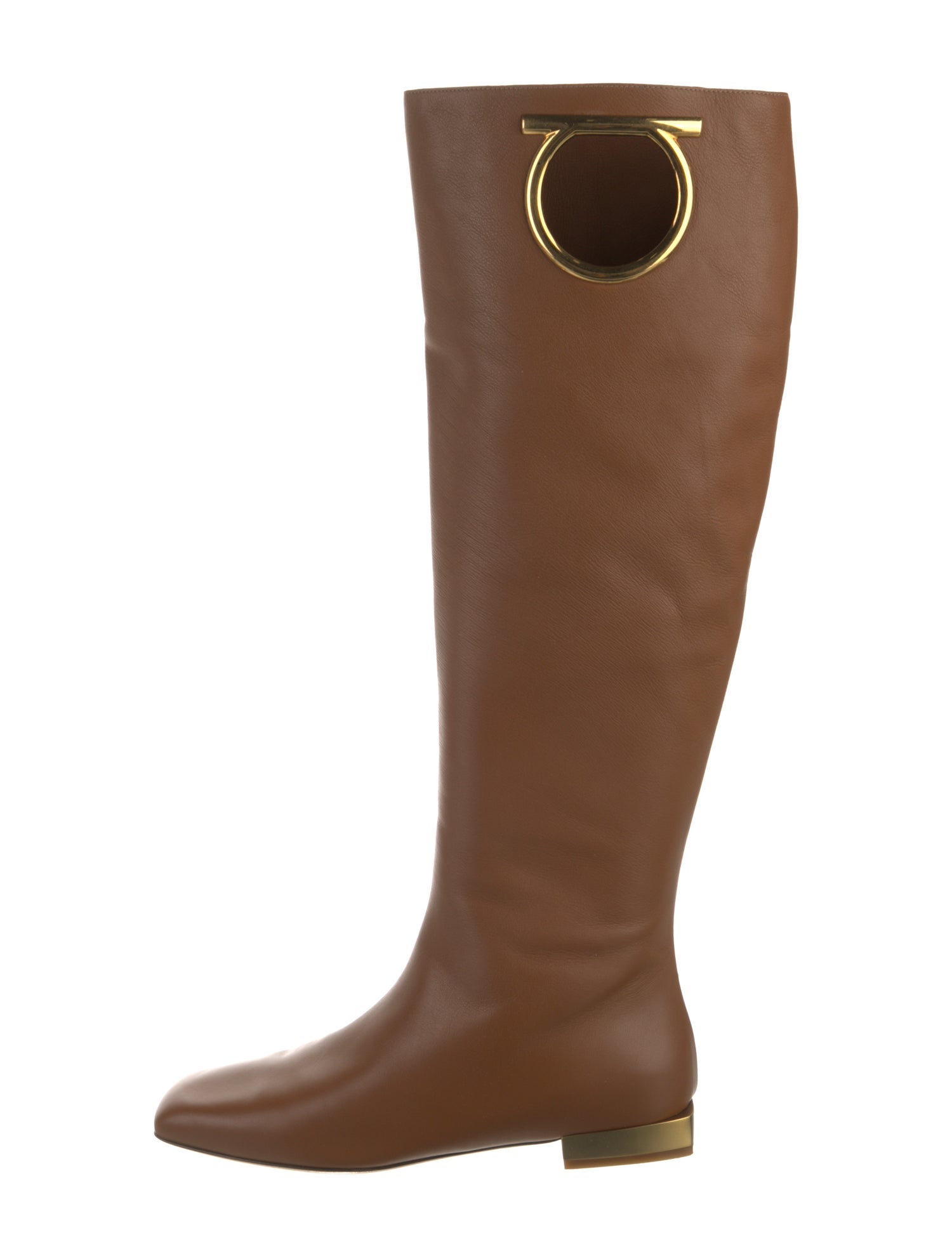 Salvatore Ferragamo Leather Riding Boots