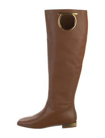 Salvatore Ferragamo Leather Riding Boots