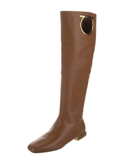 Salvatore Ferragamo Leather Riding Boots
