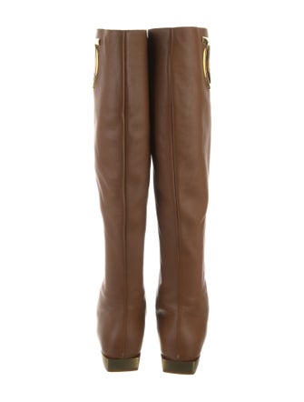 Salvatore Ferragamo Leather Riding Boots