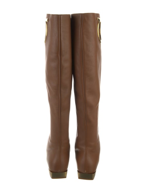 Salvatore Ferragamo Leather Riding Boots
