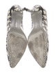 Salvatore Ferragamo Snakeskin Houndstooth Print Pumps