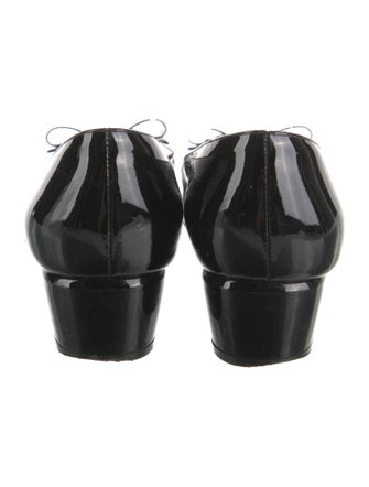 Salvatore Ferragamo Vara Bow Accent Patent Leather Flats