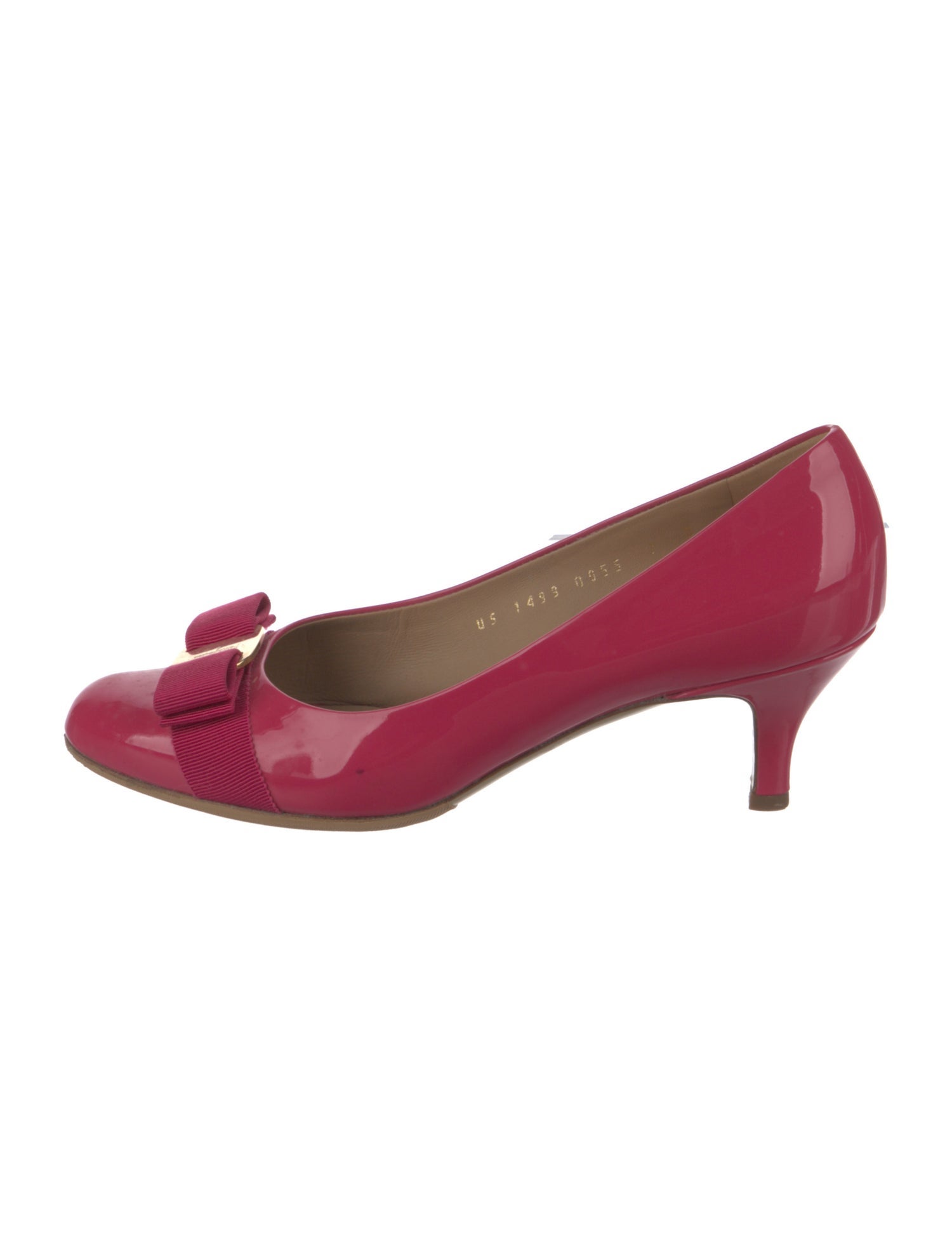 Salvatore Ferragamo Vara Bow Accent Patent Leather Pumps