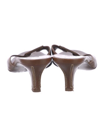 Salvatore Ferragamo Leather Slides