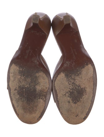 Salvatore Ferragamo Leather Slides