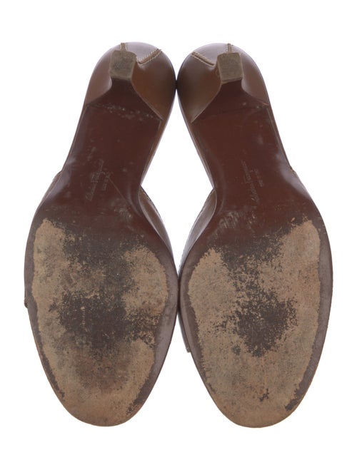 Salvatore Ferragamo Leather Slides