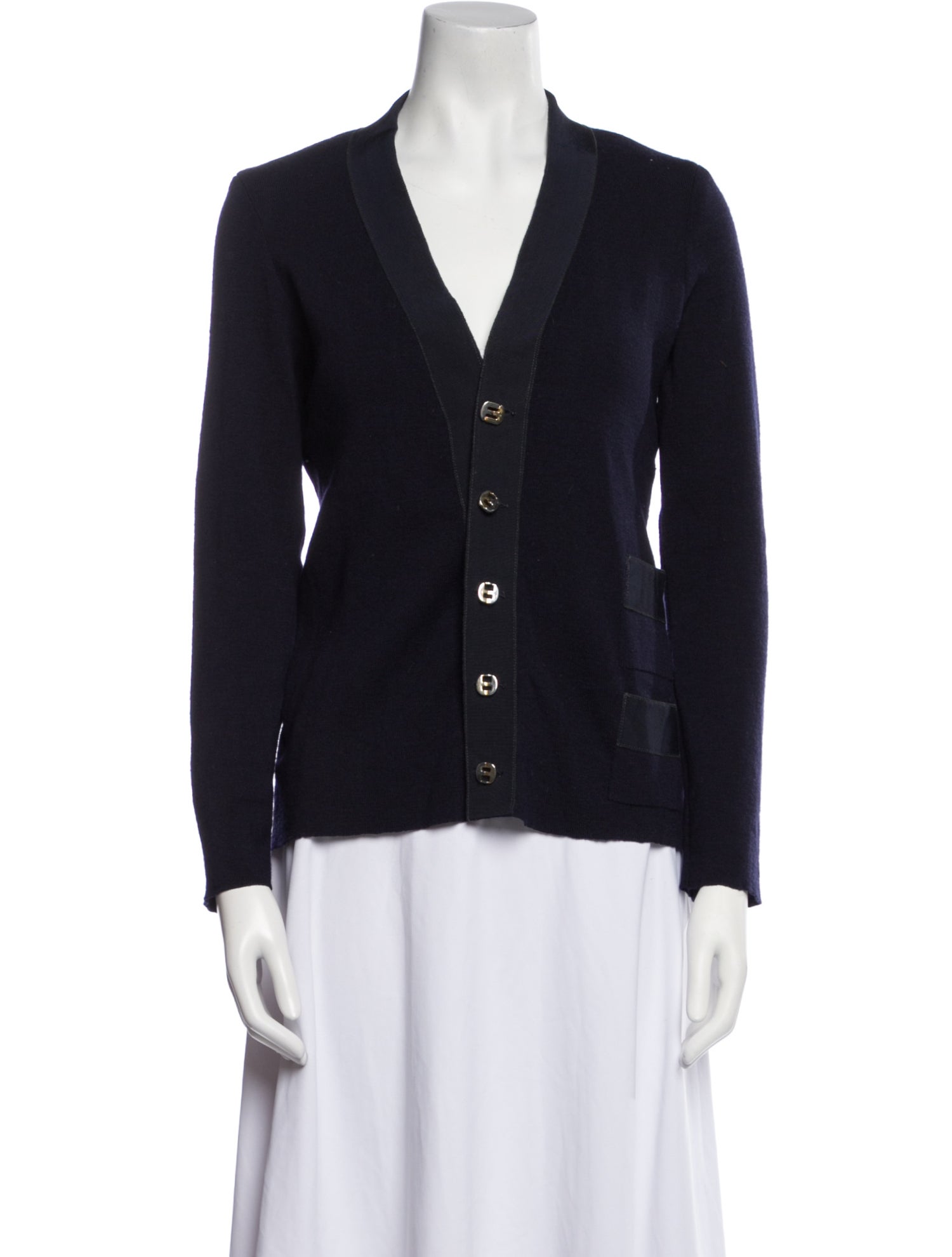 Salvatore Ferragamo Wool V-Neck Sweater