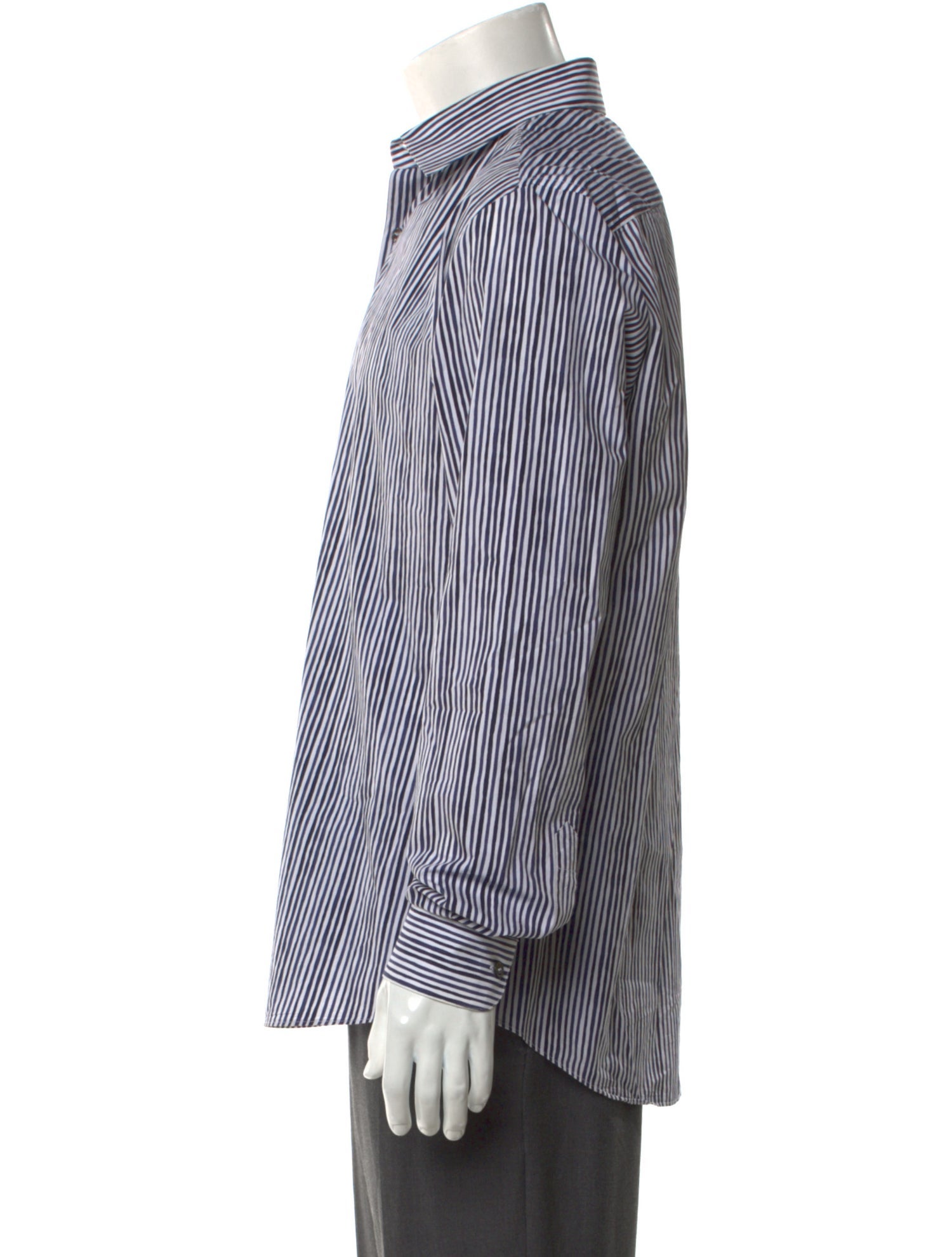 Salvatore Ferragamo Striped Long Sleeve Shirt