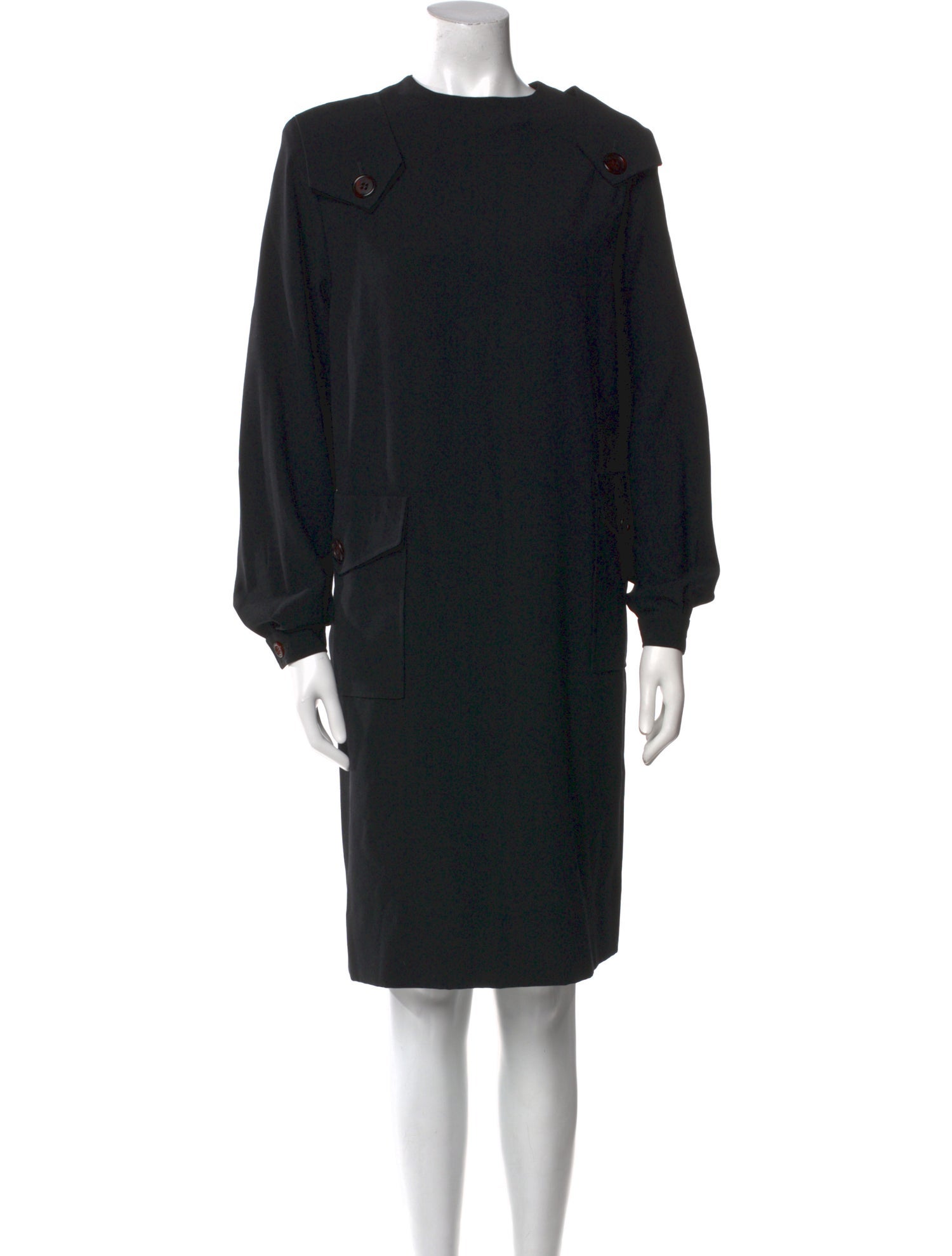 Salvatore Ferragamo Wool Knee-Length Dress