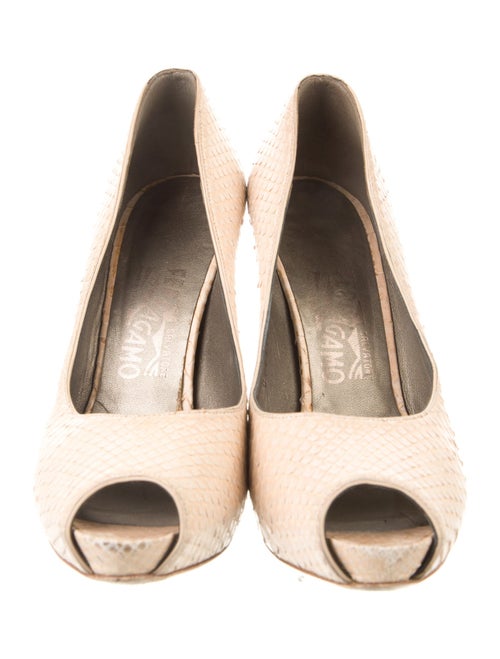 Salvatore Ferragamo Snakeskin Pumps
