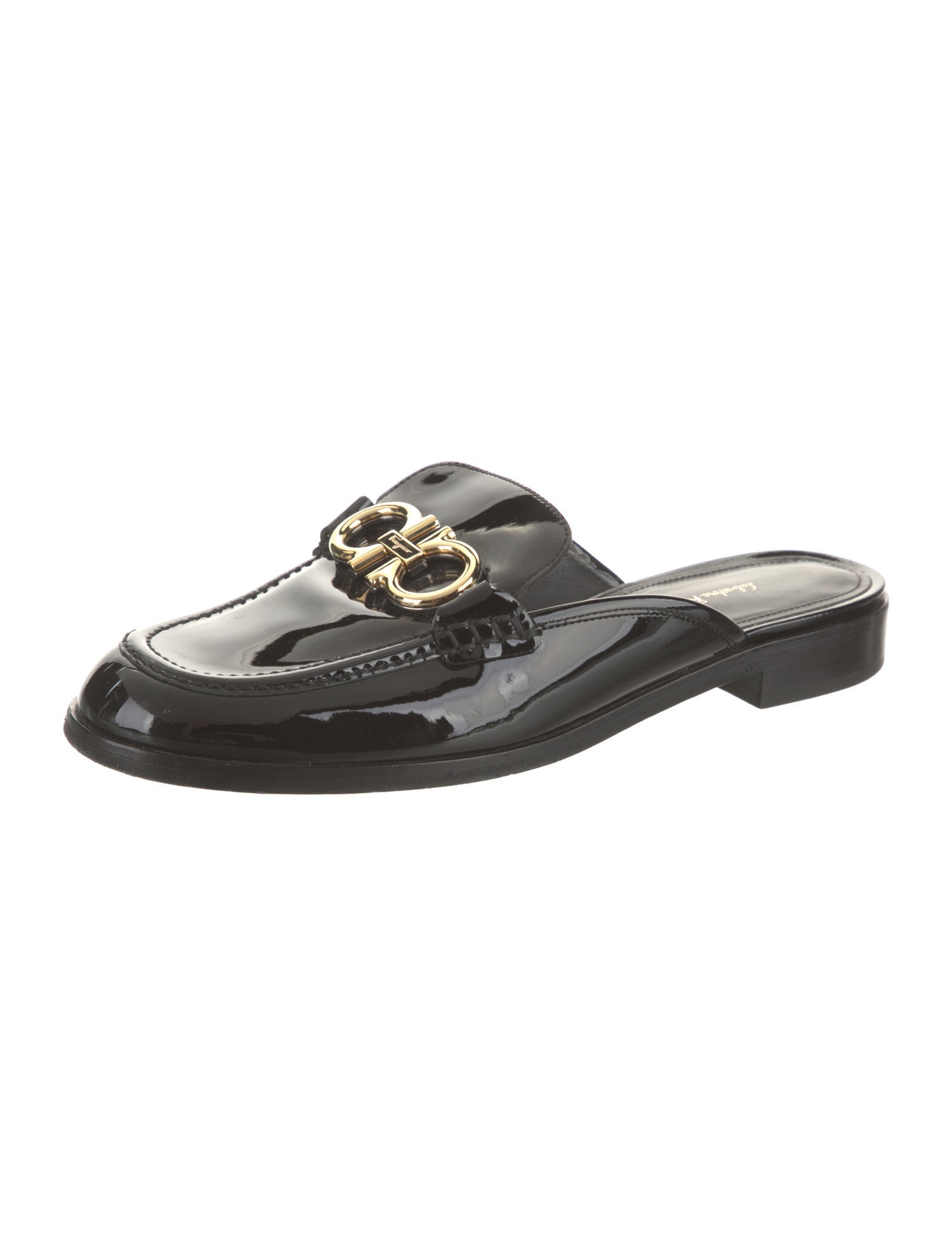 Salvatore Ferragamo Patent Leather Mules