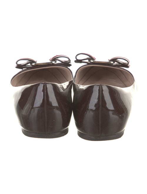 Salvatore Ferragamo Vara Bow Accent Patent Leather Ballet Flats