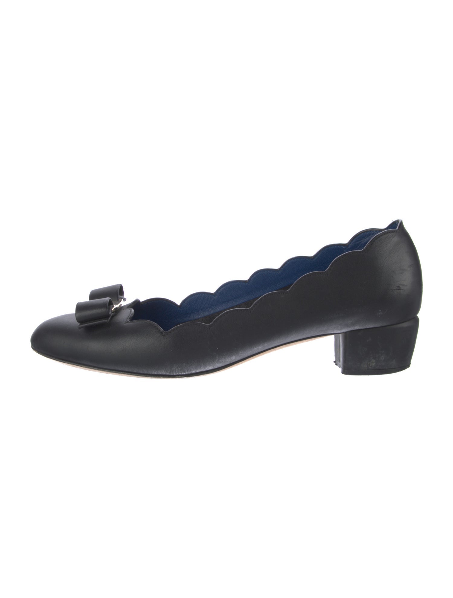 Salvatore Ferragamo Vara Bow Accent Leather Pumps