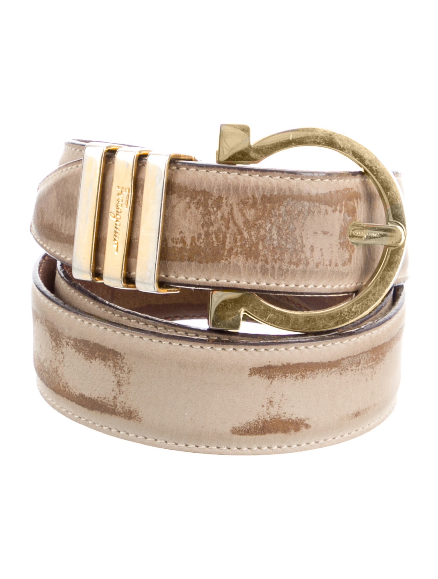 Salvatore Ferragamo Skinny Leather Belt