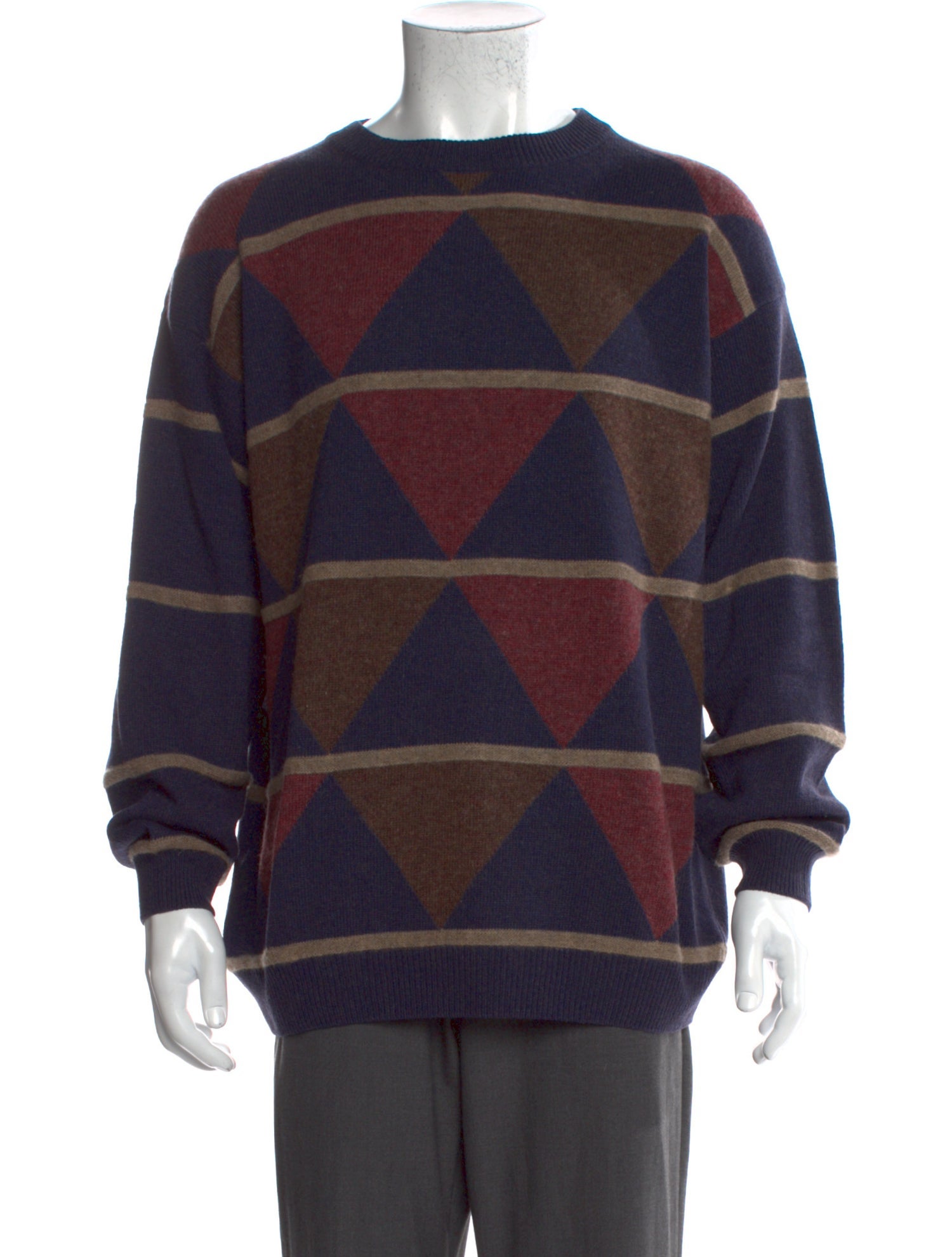 Salvatore Ferragamo Wool Printed Pullover