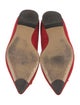 Salvatore Ferragamo Suede Bow Accents Ballet Flats
