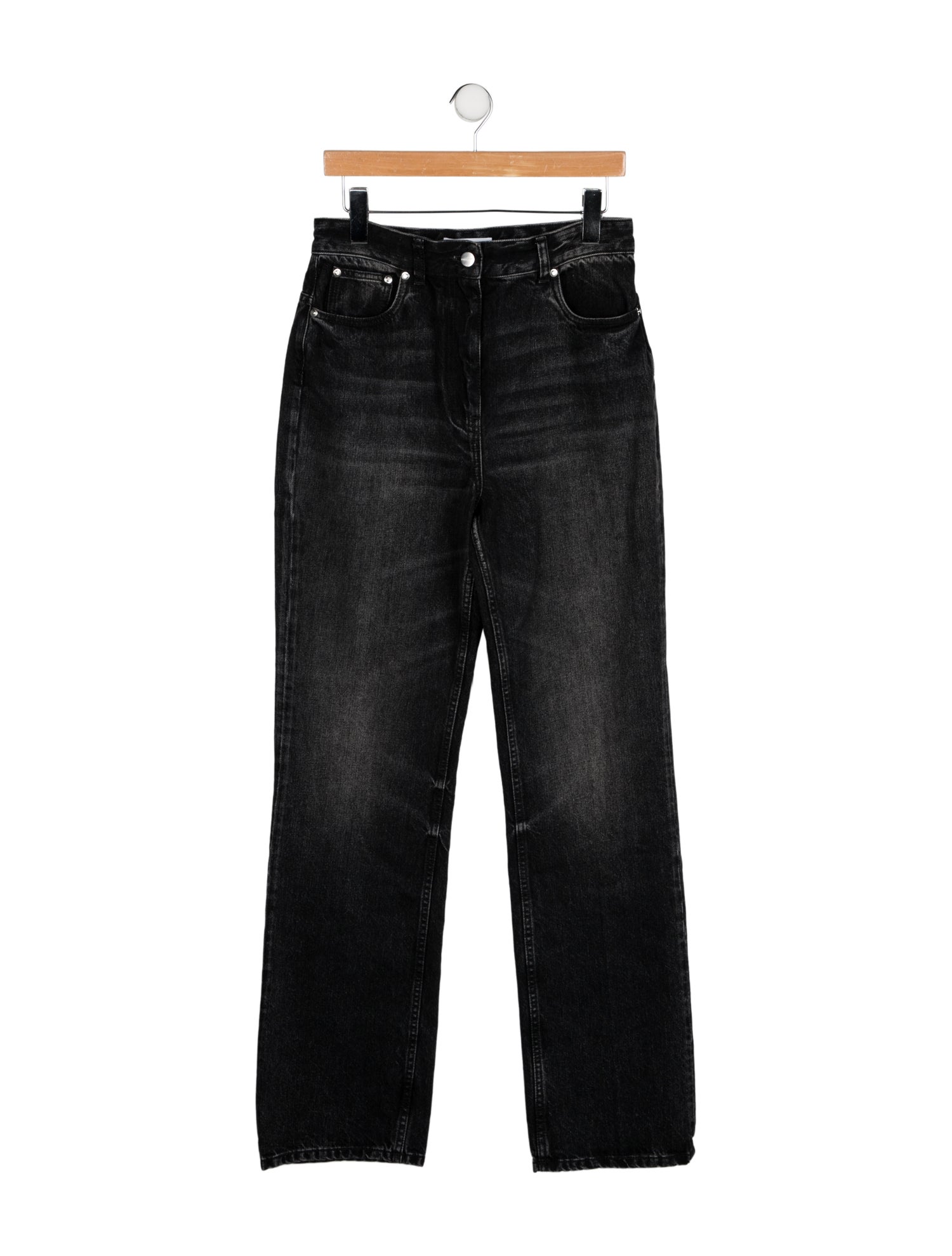 Salvatore Ferragamo High-Rise Straight Leg Jeans