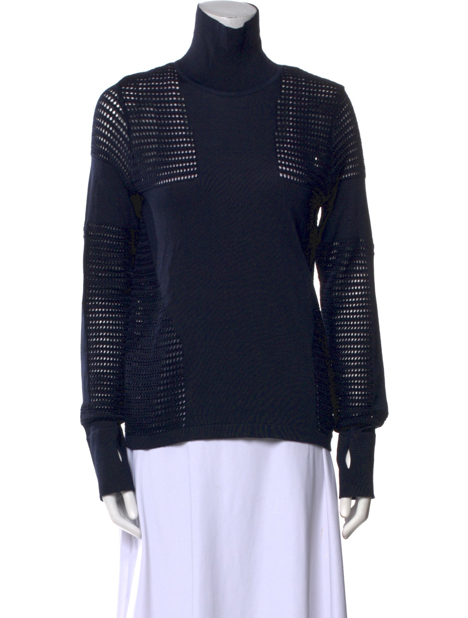 Salvatore Ferragamo Silk Turtleneck Sweatshirt