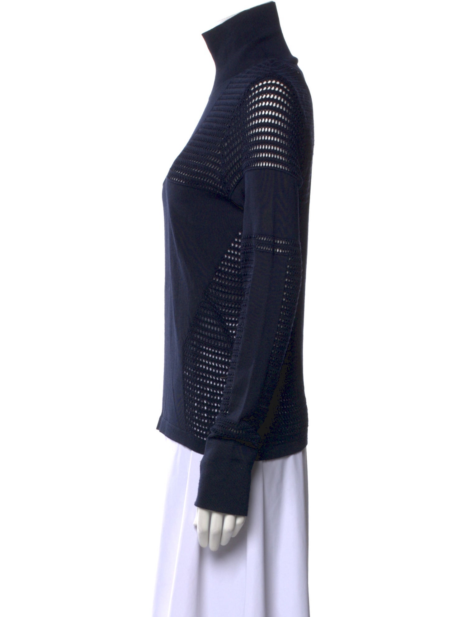Salvatore Ferragamo Silk Turtleneck Sweatshirt