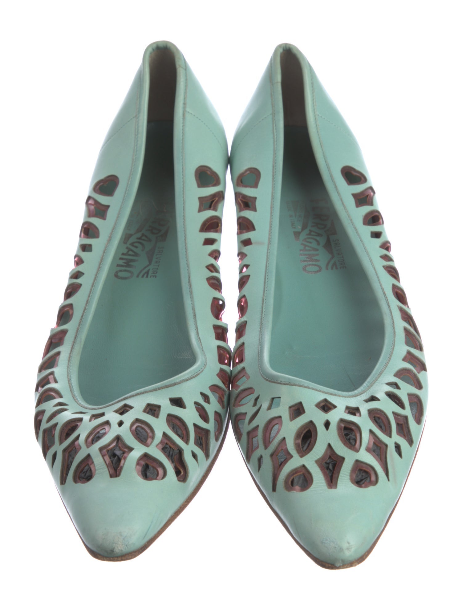 Salvatore Ferragamo Leather Ballet Flats