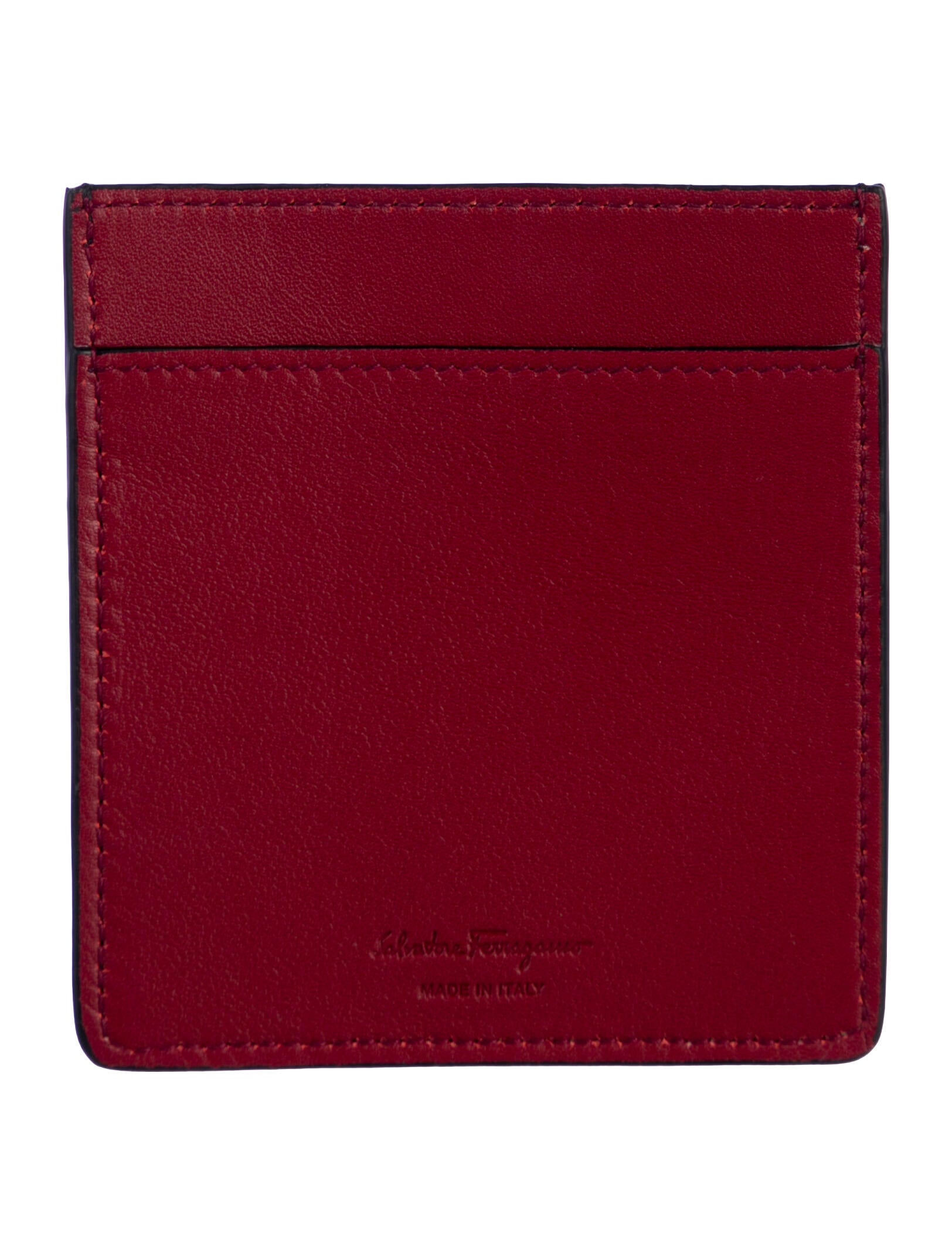 Salvatore Ferragamo Leather Card Holder w/ Tags