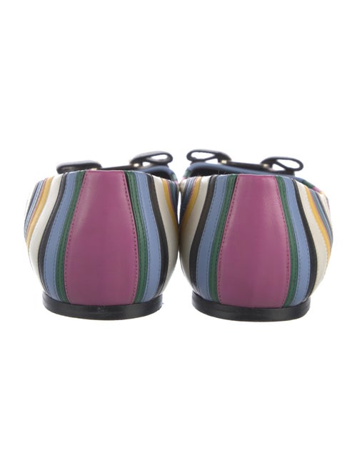 Salvatore Ferragamo Vara Bow Accent Leather Ballet Flats